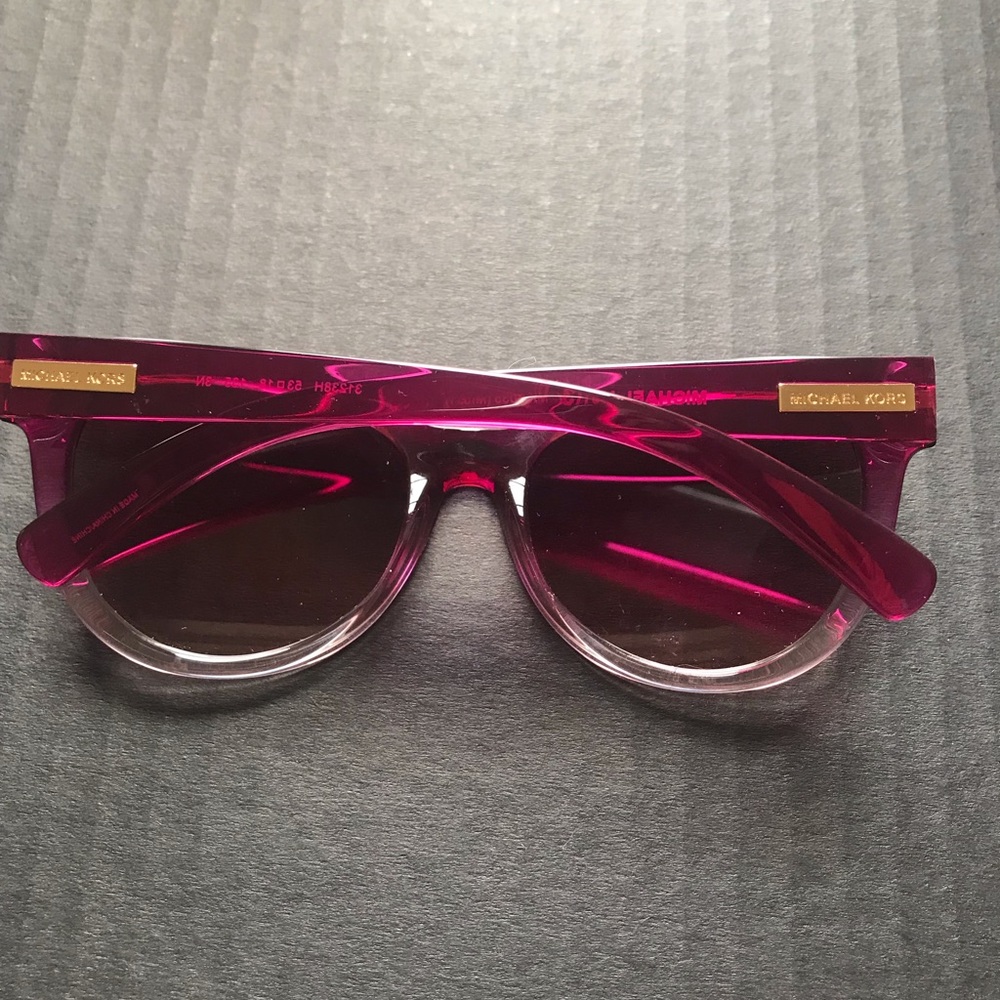 Gently worn Michael Kors pink frame Sunglasses